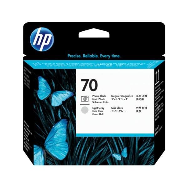 Original HP 70 Negro Photo/Gris Claro Cabezal de Impresion - C9407A