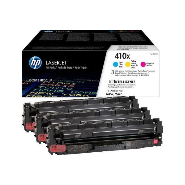 Original HP CF411X/CF412X/CF413X Pack de 3 Cartuchos de Toner Originales - 410X