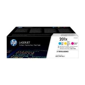Original HP CF401X/CF402X/CF403X Pack de 3 Cartuchos de Toner Originales - 201X