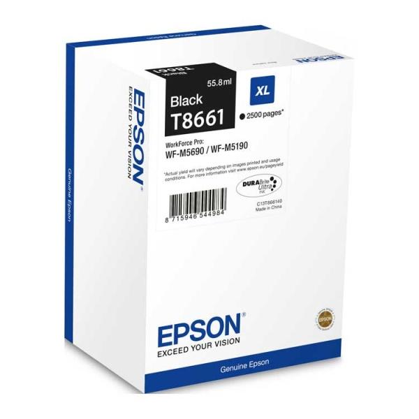 Original Epson T8661 XL Negro Cartucho de Tinta - C13T866140