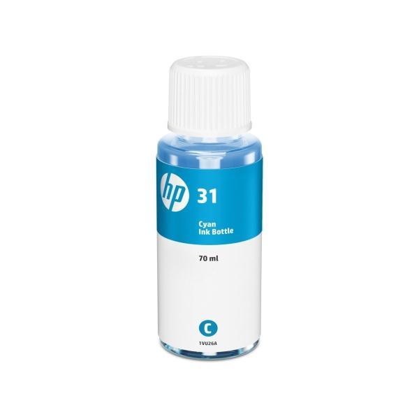 Original HP 31 Cyan Botella de Tinta - 1VU26AE