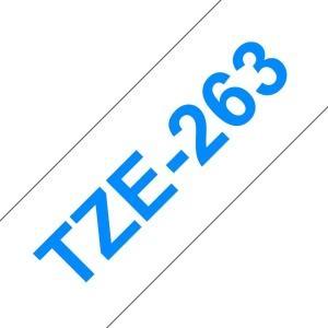 Compatible Brother TZe263 Cinta de Etiquetas - azul sobre blanco - 36mm x 8 metros