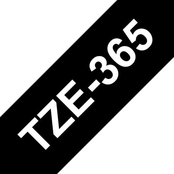 Compatible Brother TZe365 Cinta de Etiquetas - blanco sobre negro - 36mm x 8 metros