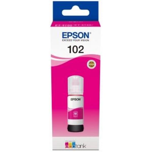 Original Epson 102 Magenta - Botella de Tinta C13T03R340