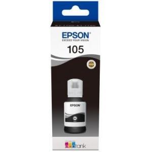 Original Epson 105 Negro - Botella de Tinta Pigmentada C13T00Q140