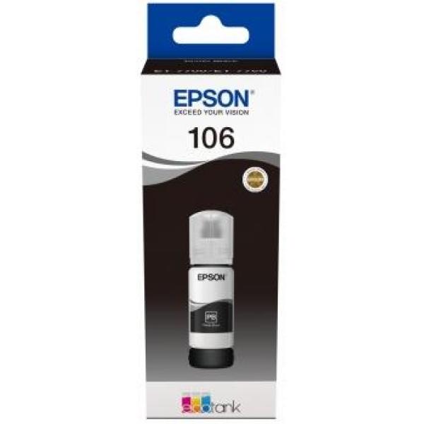 Original Epson 106 Negro Photo - Botella de Tinta C13T00R140