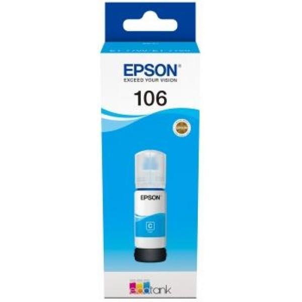 Original Epson 106 Cyan - Botella de Tinta C13T00R240