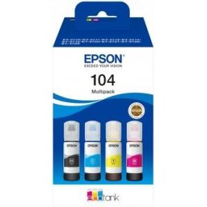 Original Epson 104 - Multipack de Botellas de Tinta Originales C13T00P640