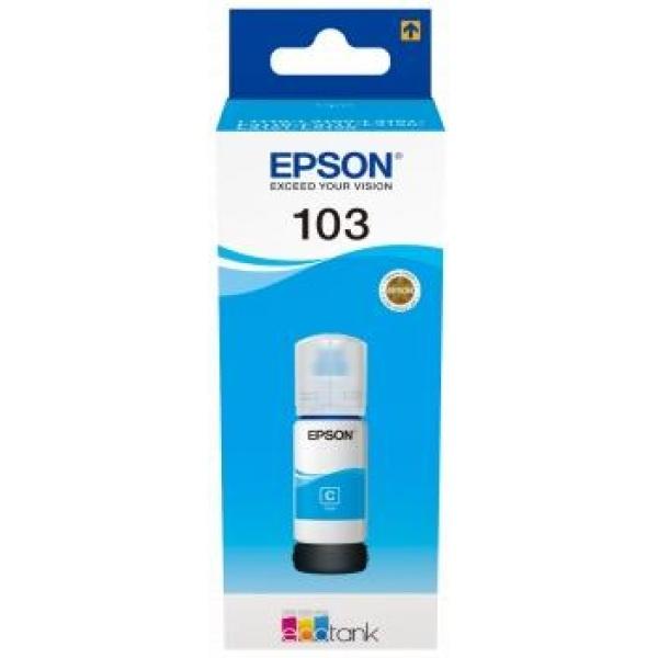 Original Epson 103 Cyan - Botella de Tinta C13T00S24A10
