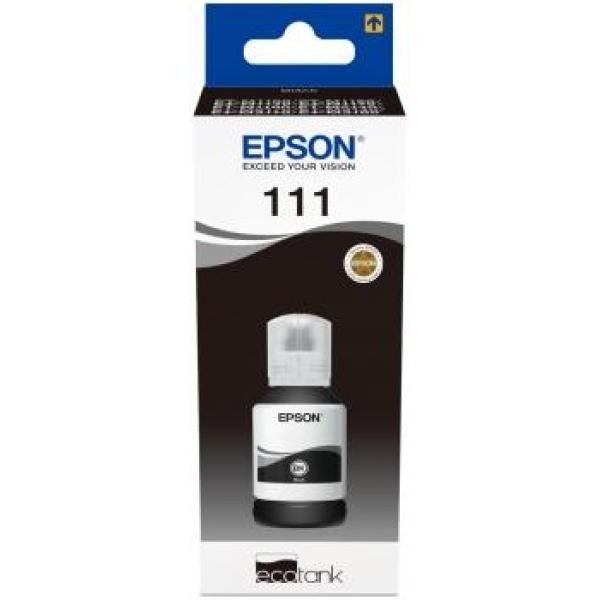 Original Epson 111 Negro - Botella de Tinta Pigmentada C13T03M140