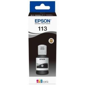 Original Epson 113 Negro - Botella de Tinta Pigmentada C13T06B140