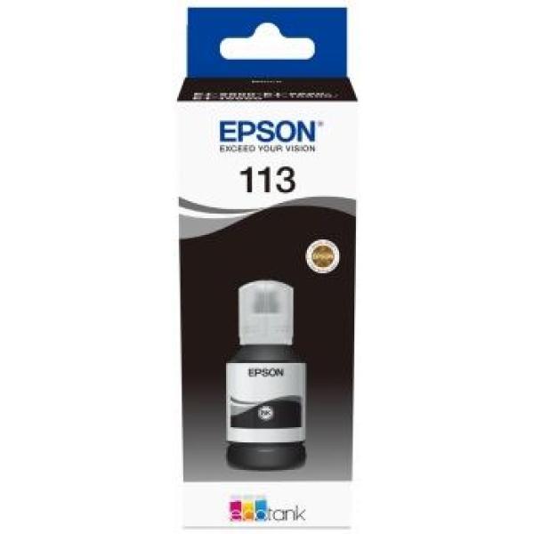 Original Epson 113 Negro - Botella de Tinta Pigmentada C13T06B140