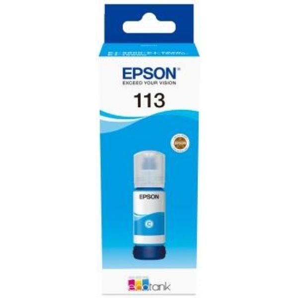 Original Epson 113 Cyan - Botella de Tinta Pigmentada C13T06B240