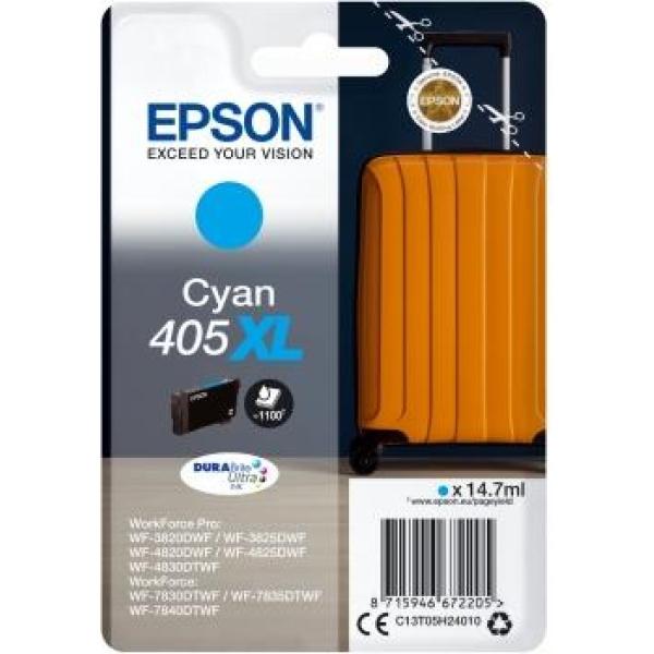 Original Epson 405XL Cyan Cartucho de Tinta - C13T05H24010
