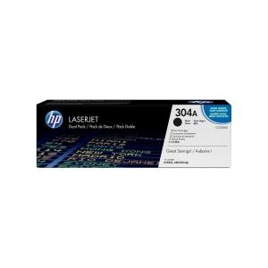 Original HP CC530A Negro Pack de 2 Cartuchos de Toner Originales - 304A