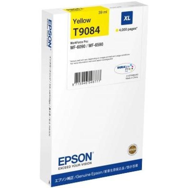 Original Epson T9084 Amarillo Cartucho de Tinta - C13T908440
