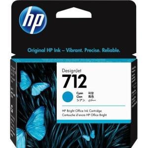 Original HP 712 Cyan Cartucho de Tinta - 3ED67A