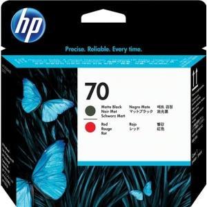 Original HP 70 Negro Mate/Rojo Cabezal de Impresion - C9409A