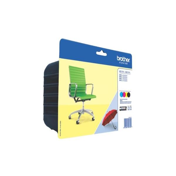 Original Brother LC229XL/LC225XL Pack de 4 Cartuchos de Tinta Originales - LC229XLVALBP