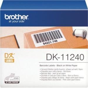 Original Brother DK11240 - Etiquetas Multiproposito Grandes - 102x51 mm - 600 Unidades - negro sobre  blanco