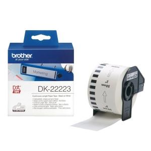 Original Brother DK22223 - Ancho 50mm x 30,48 metros - negro sobre  blanco
