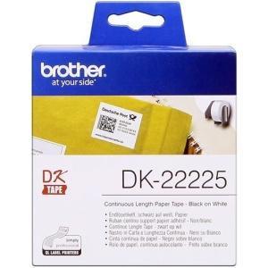 Original Brother DK22225 - Ancho 38mm x 30,48 metros - negro sobre  blanco