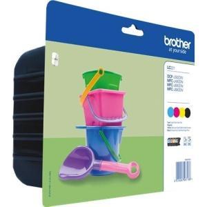 Original Brother LC221 Pack de 4 Cartuchos de Tinta Originales - LC221VALBP