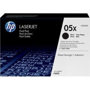Original HP CE505X Negro Pack de 2 Cartuchos de Toner Originales - 05X