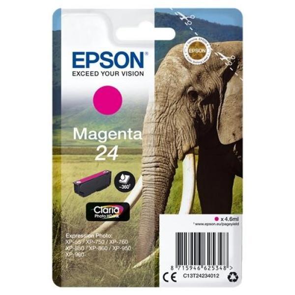 Original Epson T2423 (24) Magenta Cartucho de Tinta - C13T24234012