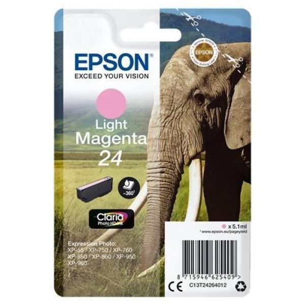 Original Epson T2426 (24) Magenta Light Cartucho de Tinta - C13T24264012