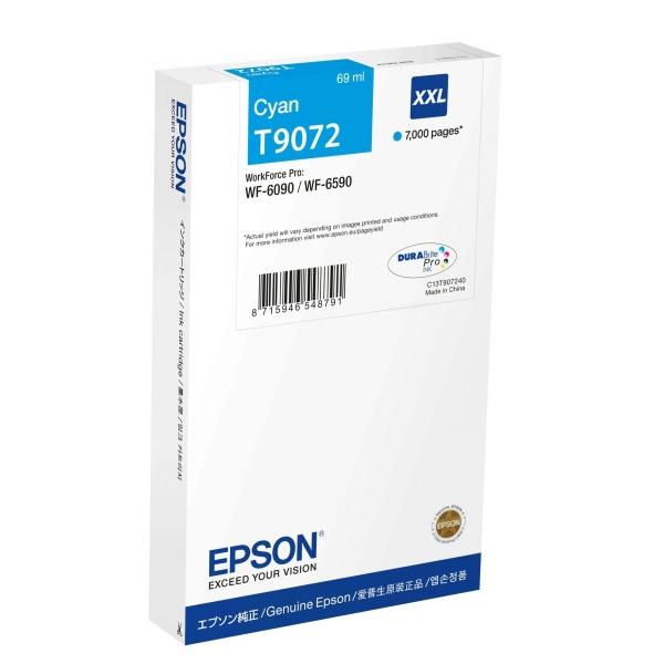 Original Epson T9072 Cyan Cartucho de Tinta - C13T907240