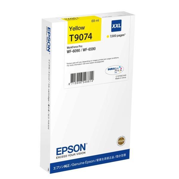 Original Epson T9074 Amarillo Cartucho de Tinta - C13T907440