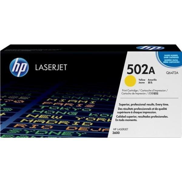 Original HP Q6472A Amarillo Cartucho de Toner - 502A