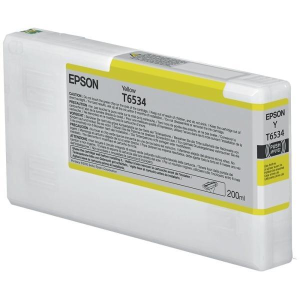 Original Epson T6534 Amarillo Cartucho de Tinta - C13T653400