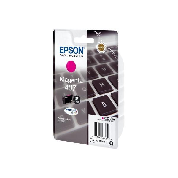 Original Epson 407 Magenta Cartucho de Tinta - C13T07U340
