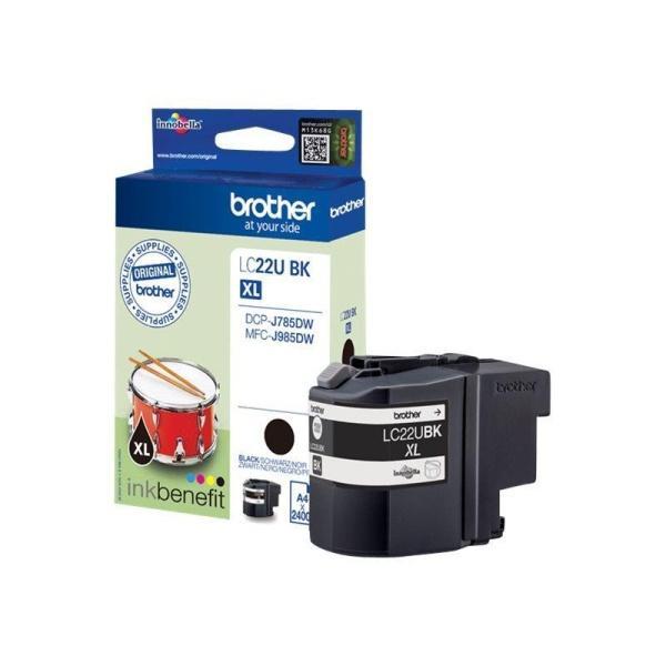 Original Brother LC22U Negro Cartucho de Tinta - LC22UBKBP