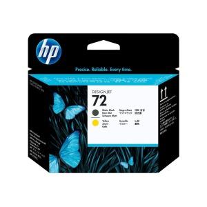 Original HP 72 Cabezal de Impresion - Negro Mate y Amarillo - C9384A