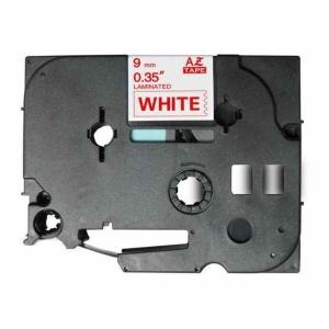 Compatible Brother TZe222 Cinta de Etiquetas - rojo sobre blanco - 9mm x 8 metros