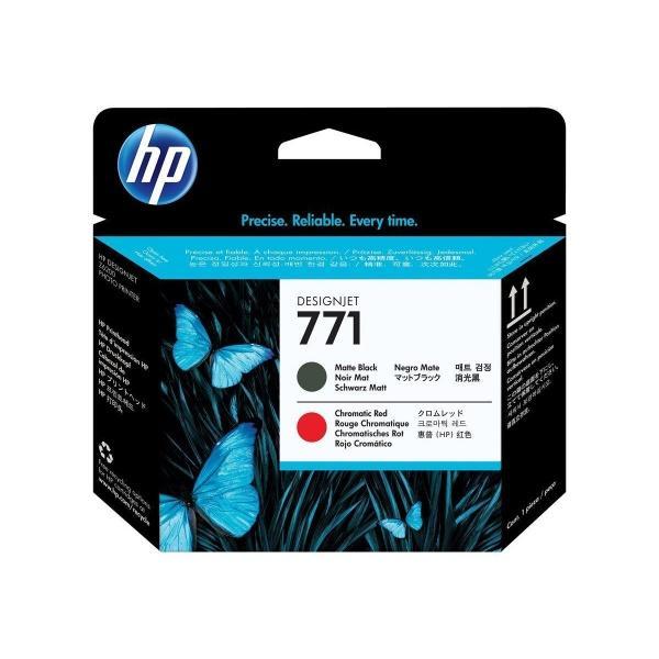 Original HP 771 Cabezal de Impresion - Negro Mate, Rojo Cromatico - CE017A