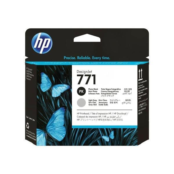 Original HP 771 Cabezal de Impresion - Negro Photo, Gris Light - CE020A