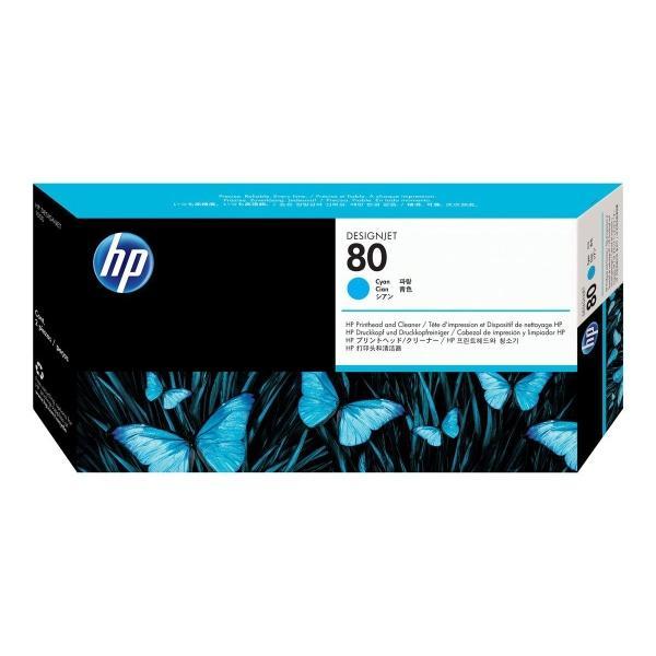 Original HP 80 Cyan Cabezal de Impresion Limpiador - C4821A