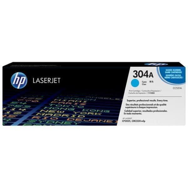 Original HP CC531A Cyan Cartucho de Toner - 304A
