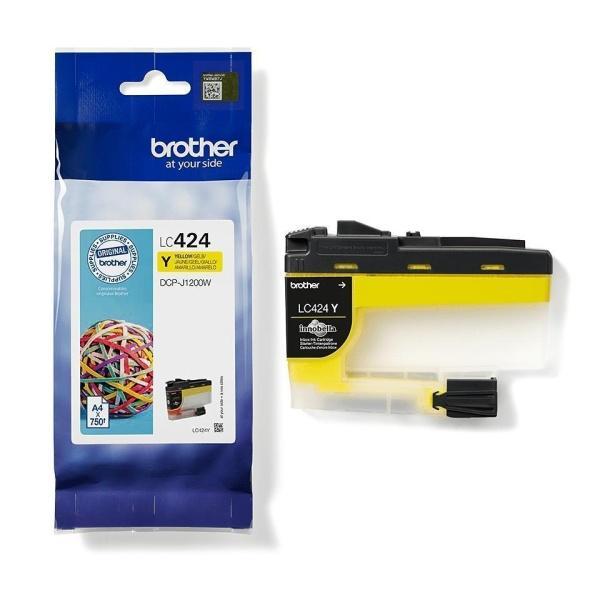 Original Brother LC424 Amarillo Cartucho de Tinta - LC424Y