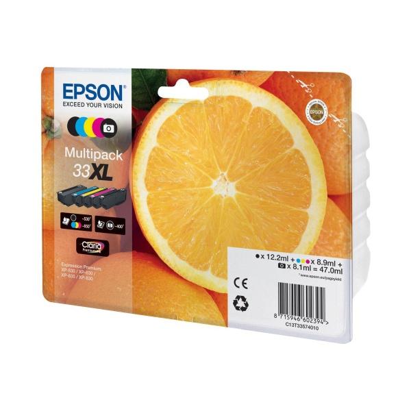 Original Epson T3357 (33XL) Pack de 5 Cartuchos de Tinta Originales - C13T33574011
