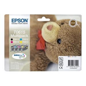 Original Epson T0615 Pack de 4 Cartuchos de Tinta Originales - C13T06144010
