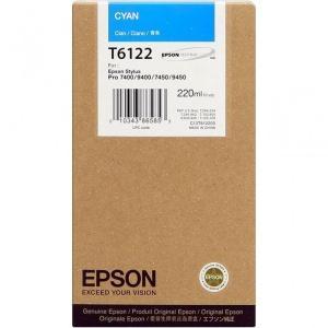 Original Epson T6122 Cyan Cartucho de Tinta - C13T612200