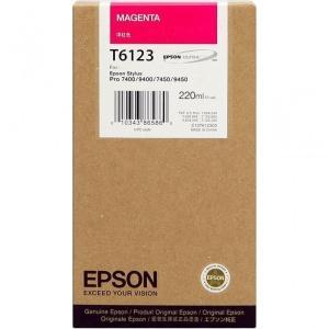 Original Epson T6123 Magenta Cartucho de Tinta - C13T612300