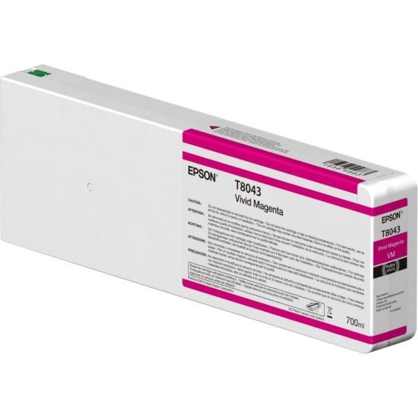 Original Epson T8043 Magenta Vivido Cartucho de Tinta - C13T804300