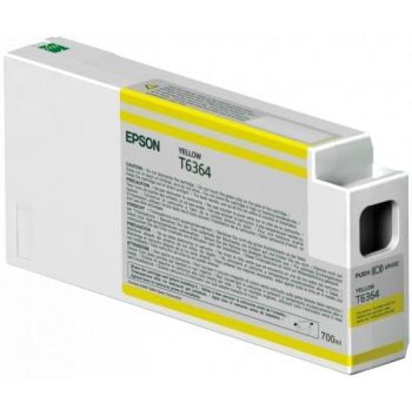 Original Epson T6364 Amarillo Cartucho de Tinta - C13T636400