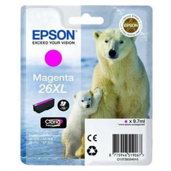 Original Epson T2633 (26XL) Magenta Cartucho de Tinta - C13T26334012